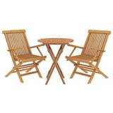vidaXL 3087187 Patio Dining Set, 1 Table incl. 2 Chairs