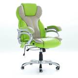 Adjustable Seat Height - Green Gaming Chairs Westwood 6 Point Massage Office Chair MC8074 Green