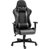 Gaming Chairs Vinsetto High Back Racing Gaming Chair Reclining Computer Chair w/ Head Pillow Black
