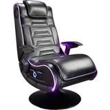 X Rocker Leather Gaming Chairs X Rocker New Evo Pro Gaming Chair With LED Edge Lighting - Black
