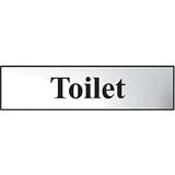 Water Toilets Scan 6051C Legend Toilet Chrome Finish Safety Sign