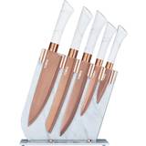 Stainless Steel Knives Tower T81534WR Marble Rose Gold Kitchen Knife Set