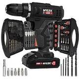 Mylek 18V Cordless Drill With 131 Piece Tool Set And Case