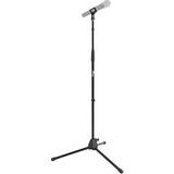 Microphone Stands Tiger Straight Microphone Stand with Tripod Base Adjustable Mic Stand Black