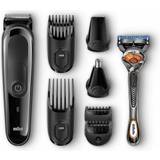 Braun Trimmers Braun 8-in-1 Beard & Face Trimmer Hair Clipper + Gillette Fusion Razor