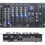 4 Channel 17 input pa dj Mixer usb/vca Crossfader Microphone Override Rack aux