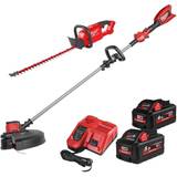 Battery Hedge Trimmers Milwaukee M18FPP2OP1-852 18v Cordless M18CHT Hedge Trimmer M18BLLT L