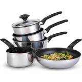 Prestige Cookware Sets Prestige 9 X Tougher Stainless Steel Cookware Set with lid 5 Parts