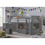 Grey Mattresses Kid's Room Bedmaster Milo Sleep Station Desk Storage Bed Grey With Pocket Sprung Mattress