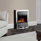 Warmlite Fireplaces Warmlite Whitby 2KW LED Electric Fire Freestanding with Remote, Chrome