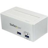 White Docking Stations StarTech USB 3.0 SATA Hard Drive Docking integrated Fast Charge