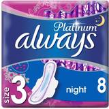 Menstrual Pads Always Platinum Pads Night Size 3 Wings