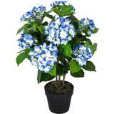 Blue Artificial Plants Homescapes Hydrangea Bush Artificial Plant with Pot, 70 Artificial Plant