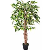 Wood Decorative Items Homescapes Variegated Artificial Plant