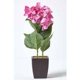 Homescapes Small Pink Artificial Hydrangea Flower Pink Artificial Plant