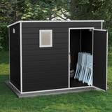 BillyOh 8x5 Oxford Pent Plastic Shed Dark Grey (Building Area )