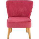 Premier Housewares Interiors Childrens Chair Pink Velvet