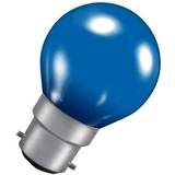 E27 Fluorescent Lamps Crompton Colourglazed Round 15W Blue BC-B22d