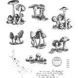 Crafts Tiny Toadstools Tim Holtz Cling Stamps