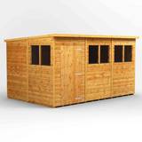 12 x 8 shed power 12x8 Pent Garden Shed (Building Area 9.65 m²)