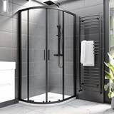 Shower Door Pavo 1000x900mm Black x