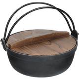 KitchenCraft World Of Flavours Cast Iron Japanese Cooking Pot with lid