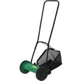 Lawn Mowers Oypla Manual Hand Push Grass Cutter Lawn Lawnmower 30cm Mains Powered Mower