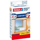 TESA 55914-00020-00 Insect Stop Hook and Loop Comfort For Windows, Removable, Easy-On and Easy-Off Insect Screen, 1.7 x 1.8 m White