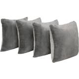 Cushion Covers Sienna Plush Cushion Cover Grey (45.7x45.7cm)