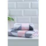 Towels Fusion Hendra Jacquard Bath Towel Grey, Pink