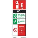 Fire Extinguishers Sealey Conditions Sign CO2 Fire Extinguisher