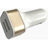 Silver - Vehicle Chargers Batteries & Chargers Igear Car Charger Dual usb 2.4A White/Gold or White/Silver