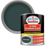 Sandtex Green - Outdoor Use Paint Sandtex Exterior 10 Year Gloss -750ml Wood Protection Green