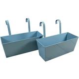 Selections Duck Egg Blue Balcony Planters