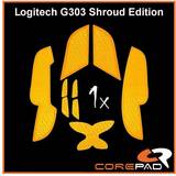 Corepad Soft Grips – självhäftande förskurna halkskydd klistermärke PC-spelmöss orange, G303 Shroud