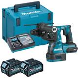 Makita HR003GD201 40V XGT Brushless Rotary Hammer, 2x 2.5Ah Batteries, Fast Charger & Case