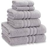 Towels Catherine Lansfield 6-Piece Zero Twist Bath Towel Silver (30x26cm)