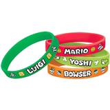 Amscan 396608 Super Mario Rubber Bracelets