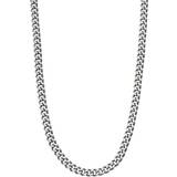 Necklaces Curb Chain Necklace - Silver