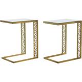 Glass Bedside Tables Dkd Home Decor Arabic Bedside Table 42x55cm 2pcs