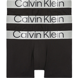 Men Underwear Calvin Klein Steel Cotton Trunks 3-pack - Black