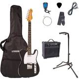 Musical Instruments on sale Encore Blaster Series E2 EBP-E2BLK Electric Guitar Kit Gloss Black, Black
