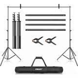 Emart 10 x 12ft (H X W) Photo Backdrop Stand Kit, Adjustable Photography Video Studio Background Stand Support System for Photo Booth Muslin