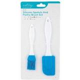 2pc Blue Silicone Spatula Pastry Brush Pastry Brush