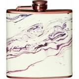 Pink Hip Flasks Premier Housewares Marble Effect Rose Gold Hip Flask Hip Flask