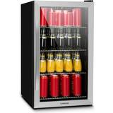 Wine Coolers Klarstein 4XL refrigerator 124 litres glass door Silver, Transparent