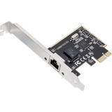 Syba Network Cards & Bluetooth Adapters Syba IO Crest 2.5 Gigabit Ethernet PCI Express PCI-E Network Controller Card 10/100/1000/25000 Mbps RJ45 LAN Adapter Converter for