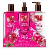 Pomegranate Gift Boxes & Sets Works Crulty Free & Vegan Rhubarb & Pomegranate Trio Set