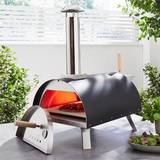 Trueshopping Stainless Steel Wood Fired Pizza Oven with 14 Pizza