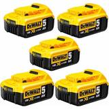 Batteries & Chargers Dewalt DCB184 18v xr 5.0Ah Battery (Pack of 5)